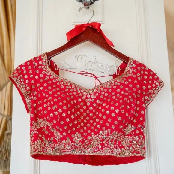 Dolly J US 4 Heavy Bridal Lehenga and Dupatta Indian Wedding - Picture 4 of 4